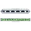 Dreamtime Crystal DC 77730 Rondelle Spacer Bars 5 Hole Peridot/Silver